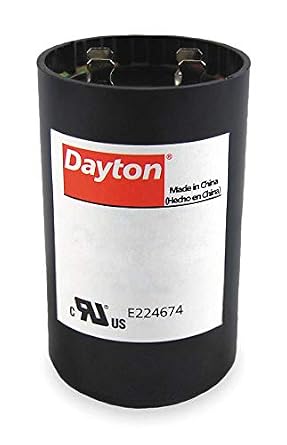 Round Motor Start Capacitor,460-552 Microfarad Rating,110-125VAC Voltage