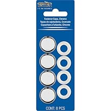 Cruiser Accessories 82630 License Plate Frame Fastener Caps, Chrome