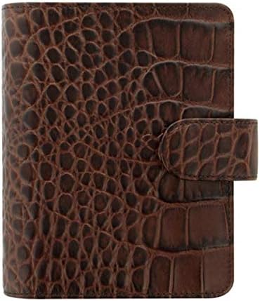 Filofax 17-026014 Classic Clock, Small Personal Organizer, Chestnut