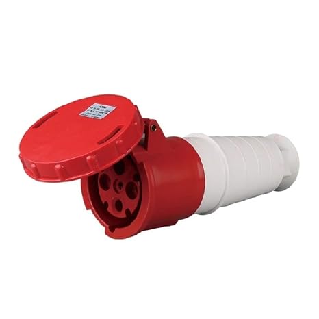 63A Waterproof Aviation Explosion-Proof Connector Surface and Concealed Industrial Plug Socket 3 4 5 Core Pins IP67(3 Pin 63A Surface)