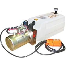 Maxim Hydraulic Power Unit 12V DC, Double Acting 1.3 GPM Flow, 1 Gallon4 QT Poly Tank @2500 PSI #6 SAE Port Size and Solenoid Operated with HPU Dimensions 16.7" L x 7" W x 8" H