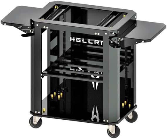 HellRazr YAMA Charcoal Grill Cart, Black, YAMA-A-CT-01