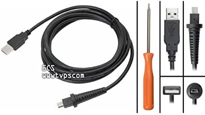 ECS 9FT Replacement USB Cable for Dictaphone Nuance PowerMic II Easy Install - USB A to Nuance Dictaphone Connector