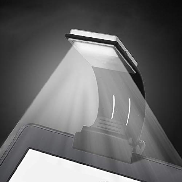 Book Light, LED Reading Lamp USB Rechargeable Flexible Night Light 4 Level Brightness 360Adjustable Clip on WorkDeskBed Lights for Amazon KindleeBook ReaderBookiPad