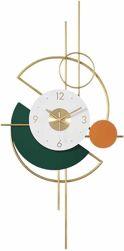 Large Wall Clock Painting Industrial Metal Living Room in