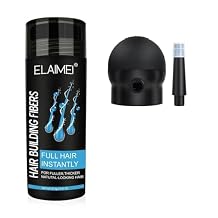 Hair Fibers for Thinning Hair & Bald Spots - 27.5g Bottle - Conceals Hair Loss in Seconds - Hair Powder for Women & Men,Fill In Fine or Thinning Hair Instantly Thicker (M.Brown)
