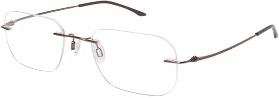 Charmant Eyeglasses TI8600 TI/8600 BR Brown Rimless Optical Frame 19x140mm