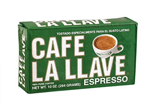 Café La Llave Espresso Coffee, Dark Roast 10-ounce brick - SET OF 2