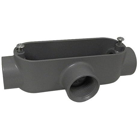 Morris 14062 Rigid Conduit Body, Aluminum, Type T, Threaded, 1" Thread Size