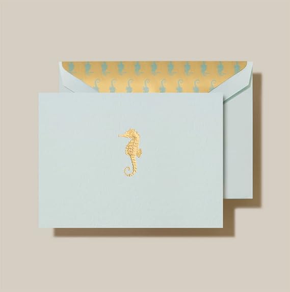 Crane & Co. Seahorse Note