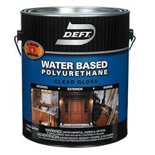 Deft Water Based Polyurethane Gloss Clear Waterborne Wood Finish 1 gal.