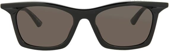 Balenciaga Square/Rectangle Sunglasses Black Black Grey Luxury Eyewear Made In Italy Injection Frame Designer Fashion for Everyday Luxury