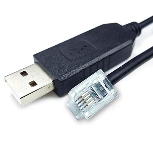 RJ11 Control Cable for Skywatcher HC, USB to RJ11 Console Cable for Skywatcher Hand Controller and Celestron NexStar 127SLT 16 FT 5M.