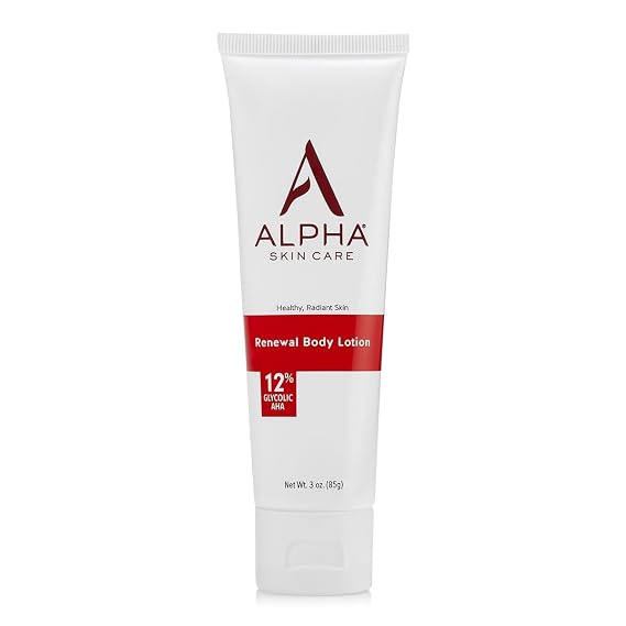 Alpha Skin Care Revitalizing Body Lotion, 12% Glycolic AHA, Daily Moisturizer, 3 Oz