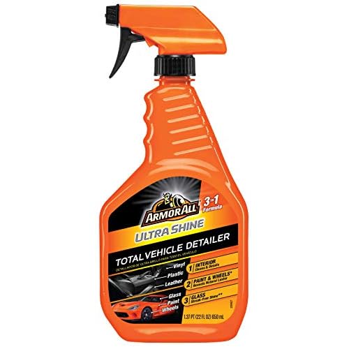 Armor All Ultra Shine Total Vehicle Detailer, Car Detailer Spray for Interior and Exterior Use, 22 Fl Oz, 6 Pack