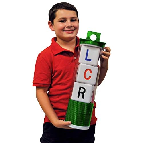 LCR Big Left Center Right Dice Game - Classic Green 18 H