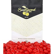 SweetGourmet Red Jumbo Cinnamon Jelly Beans, Sweet and Spicy Candy, 1 Pound