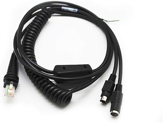 PS2 KBW Cable for Honeywell 1900G 1200G 1300G Barcode Scanner Reader 10ft 3mtr Coiled Keyboard Wedge
