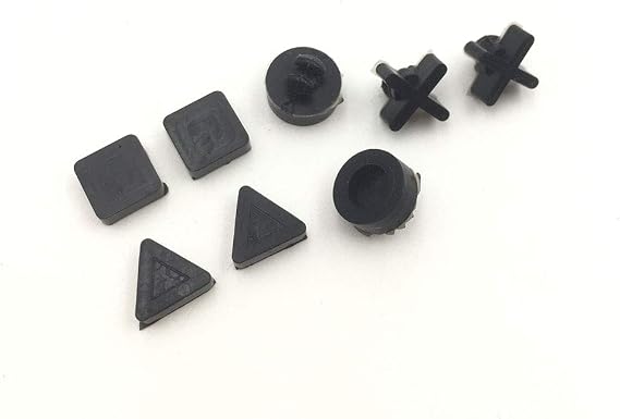 Black Non-Slip Silicon Rubber Feet Cover Replacement for Sony PS4 Slim Pro Console Shell Housing Bottom Pad (for PS4 Pro)