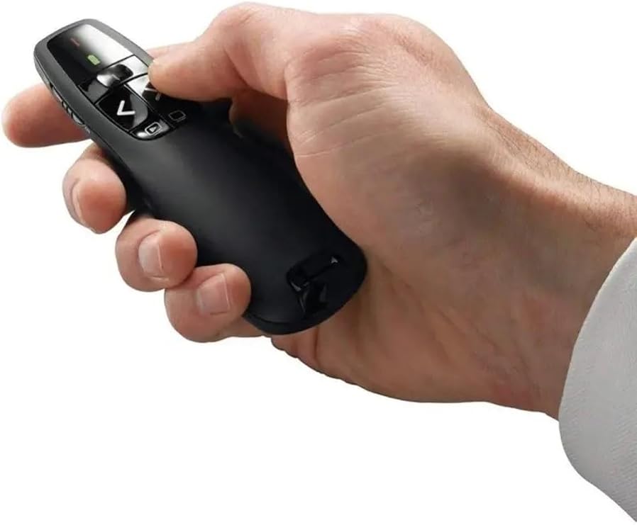 gaman Kablosuz Sunucu Lazer Powerpoint Sunum Cihazı Usb Alıcılı Slayt Değiştirici Denetleyici+pil Siyah