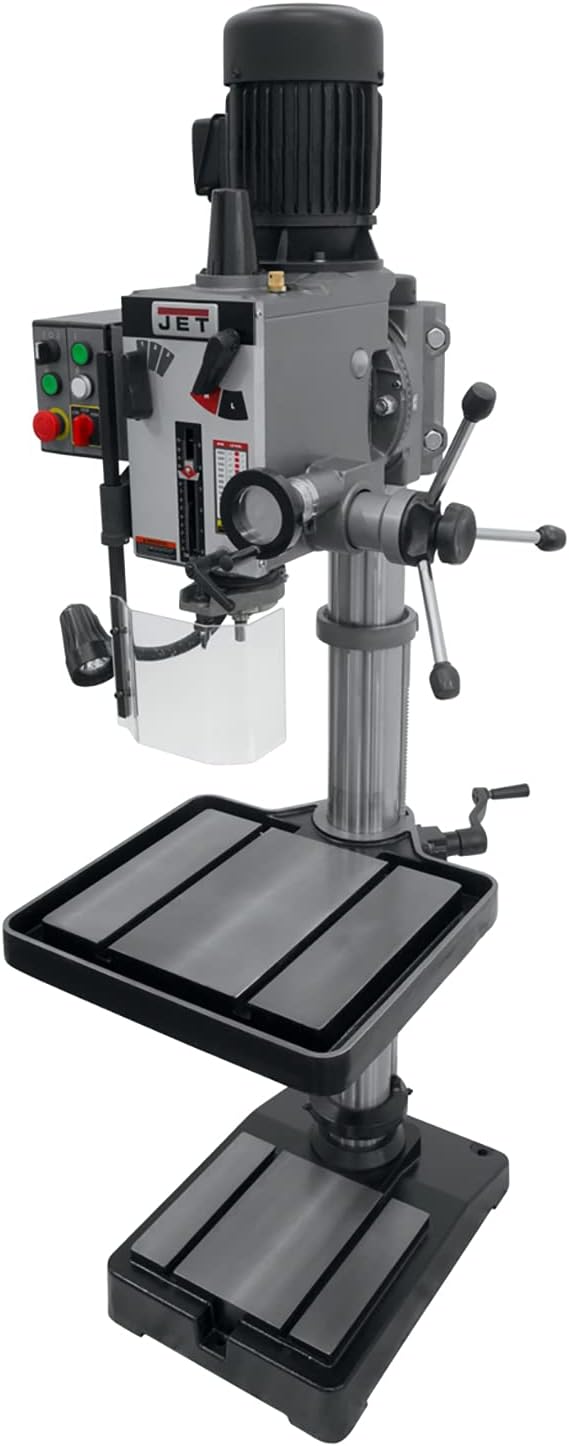 JET 20-Inch Geared-Head Tapping Drill Press, 2 HP, 230V 3Ph (Model GHD-20T)