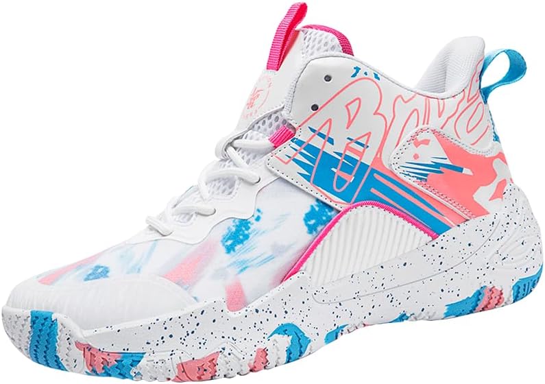Womens Basketball Shoes Fashion Volleyball Shoes Comfortable Athletic Sneakers Non Slip Lace Up Sports Running Shoes