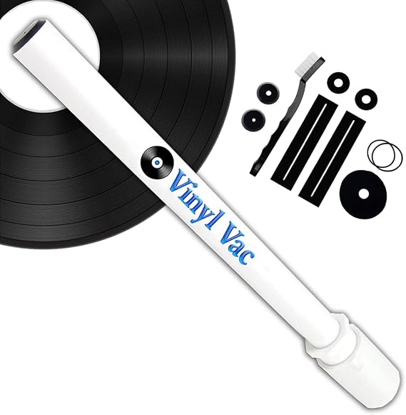 33 - Vinyl Record Cleaning Kit- Record Vacuum Wand for Deep Cleaning (Attaches to Your Wet Dry Vacuum Hose, U.S. Standard 1.25" & 1.5")