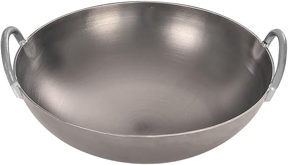 Ear Frying Pan Large Non-stick Non-coated Round Bottom Frying Pan Restaurant Special Pots and Pans