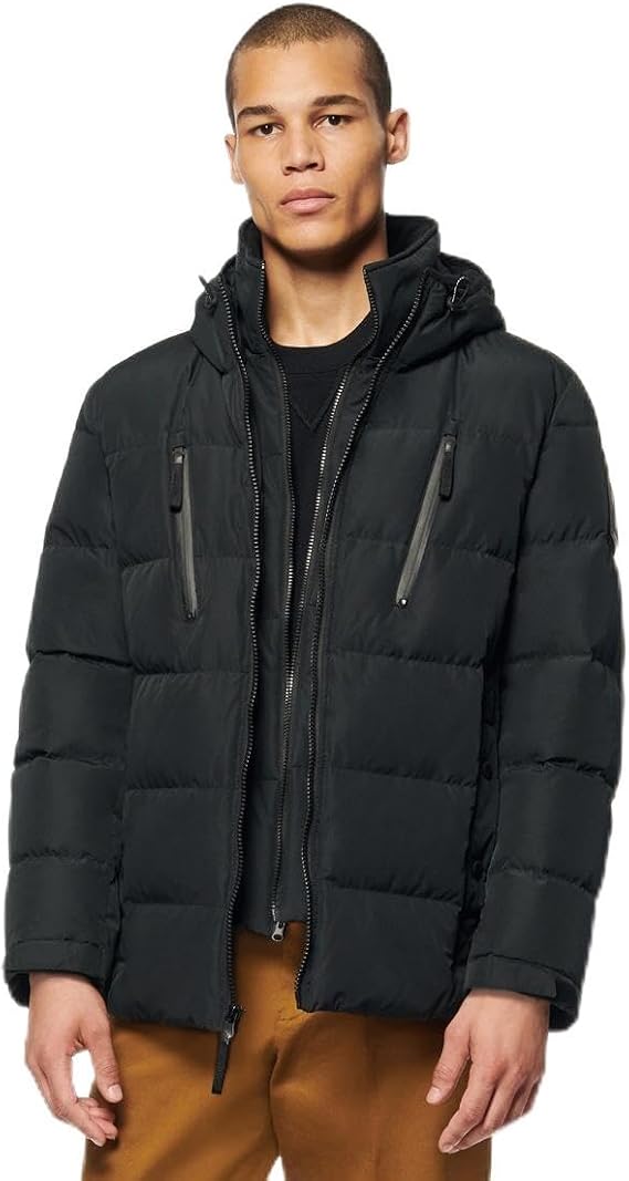Andrew Marc Men's Water Resistant Montrose Down Jacket Long Sleeve