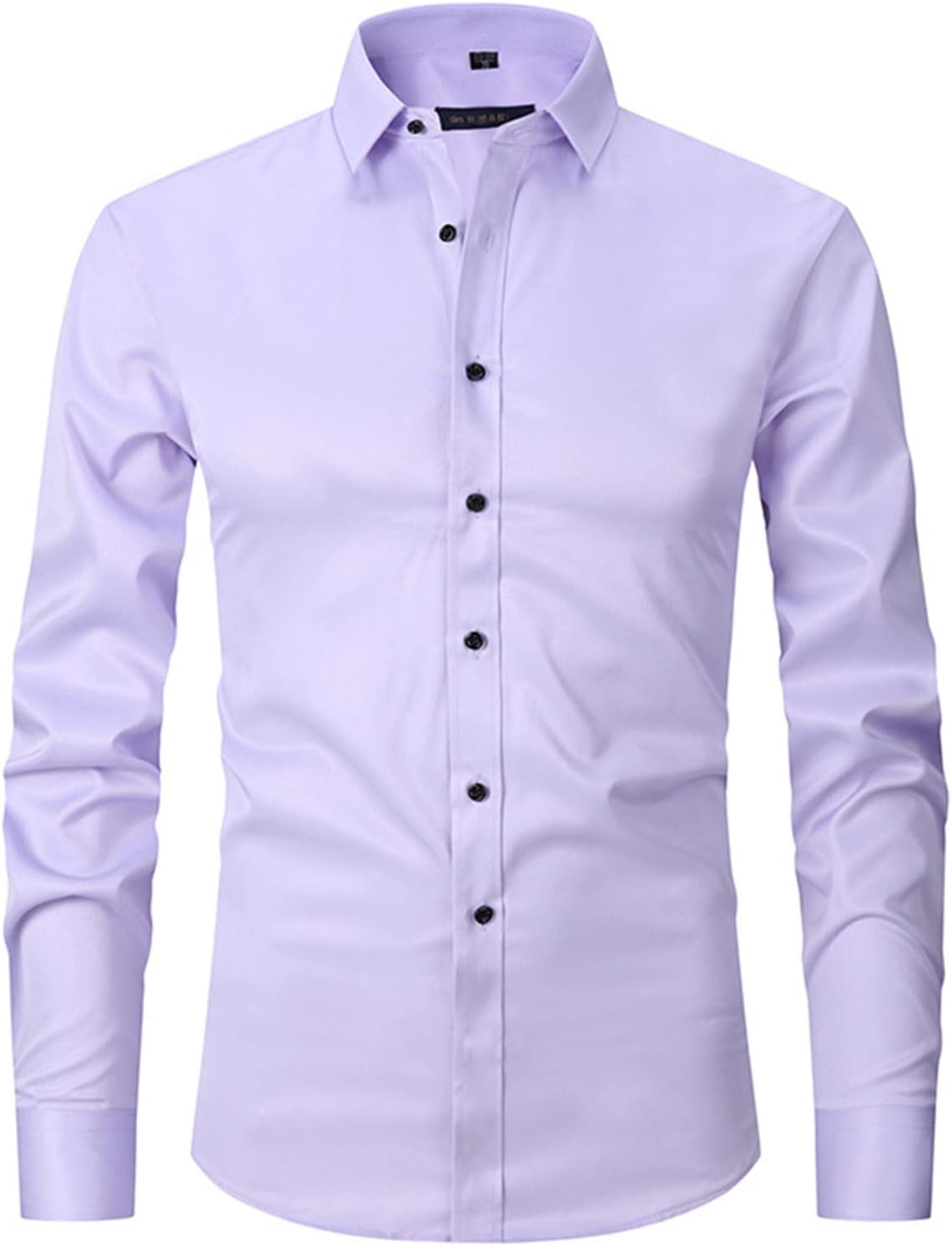 Mens Shirts Long Sleeve Button Down Blouse Mens Spring Tops Casual Lapel Neck Business Workwear Dress Office Clothes