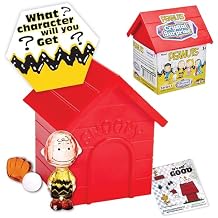 Cra-Z-Art Peanuts Crystal Surprise, Mini Plastic Crystal-Like Figures and Snoopy House Collectible Blind Bag Inspired Kids Toys for Ages 3 and Up