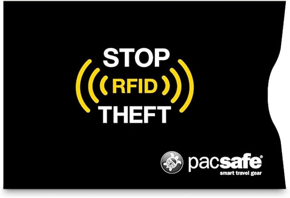 Pacsafe RFIDsleeve 25 RFID Blocking Card Sleeve (2 Pack)