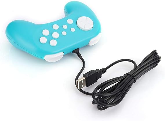 Wendry Game Console,Wired Gamepad Controller,Hand Grip with Motor for Switch,Small Size and Lightweight,Beautiful Appearance(Green)