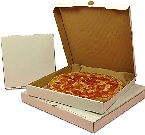 Plain White Pizza Box 12" | Quantity: 50