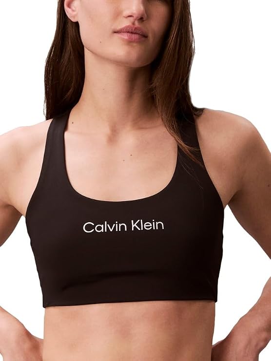 Calvin Klein Women's Performance Logo Medium Impact Sports Bra