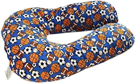 Twin Z Sleep Zzz Pillow, Toddler to Adult Body Pillow, Sports Theme with Soccer Basketball Football, Ages 3 and Up