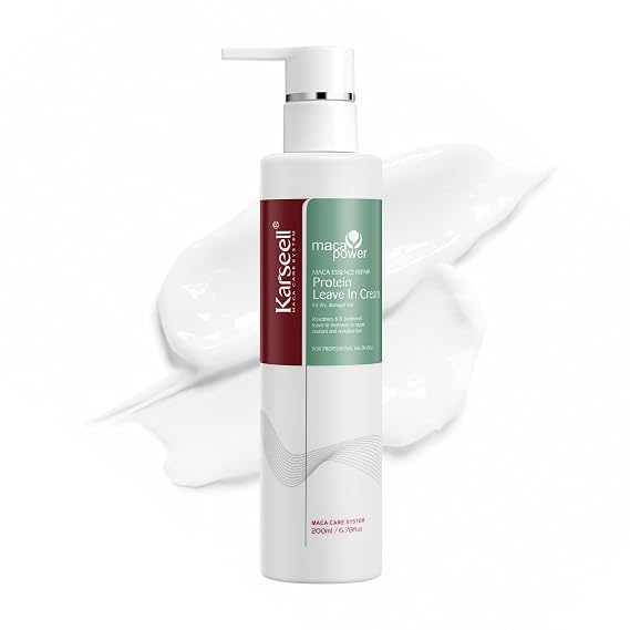 Karseell Repair Protein Cream Leave-In Conditioner 6.78 floz | Hair Treatment Organic Protein Cream for Dry Damaged Hair