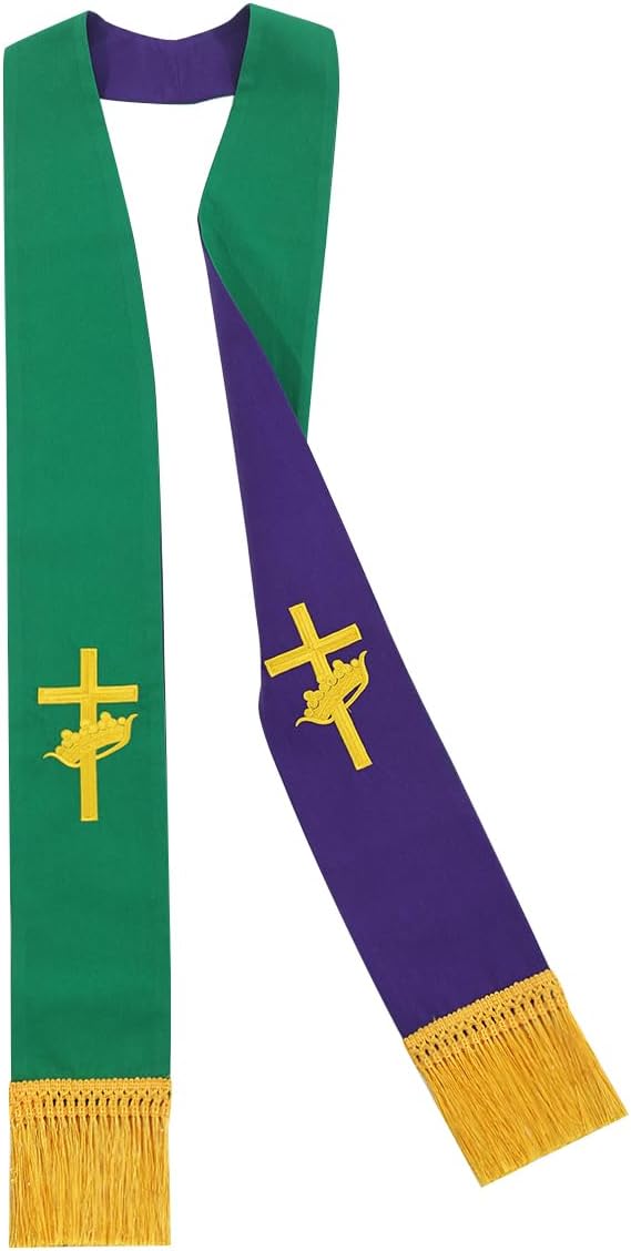 BLESSUME Church Clergy Pastor Reversible Stole