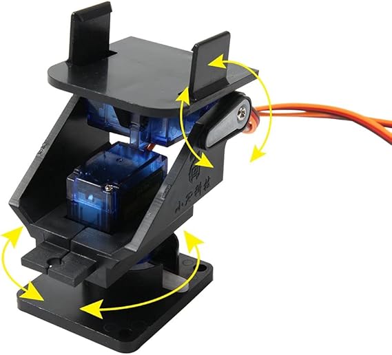 Mini Pan/Tilt Camera Platform Anti-Vibration Camera Mount w/ 2 Servos Aircraft FPV