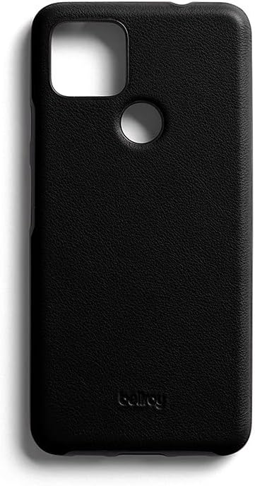 Bellroy Pixel 5a Case (Leather Google Pixel Phone Cover, Super Slim Profile, Soft Microfiber Lining) - Black