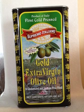 Gold Extra Virgin Olive Oil 3liters 101.4 Fl.oz