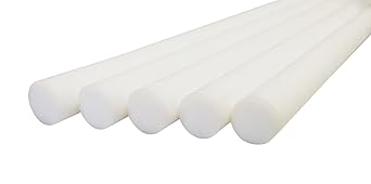 Sterling Seal PTFE-0.75x24-RDx5 PTFE Teflon Rod, 3/4" Diameter x 24" Pack of 5