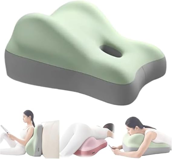 Butt Cushion for Couples Pillow Couple Hip Intimacy Pillow, Ergonomic Wedge Cushion Memory Foam Support Full Body Design to Deeper Connection, Multi Position Comfort (Green)