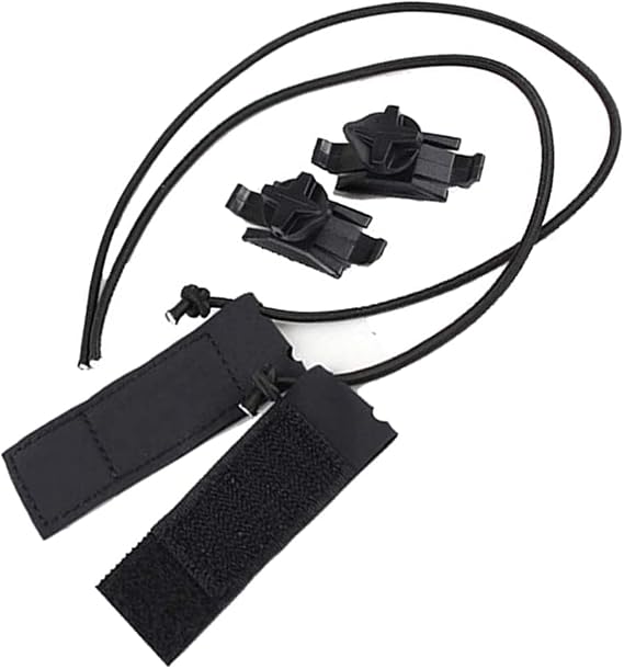 Tactical Goggle Strap Kit Goggles Auxiliary Line with Hook and Loop for ACH/MICH/FAST Helmet