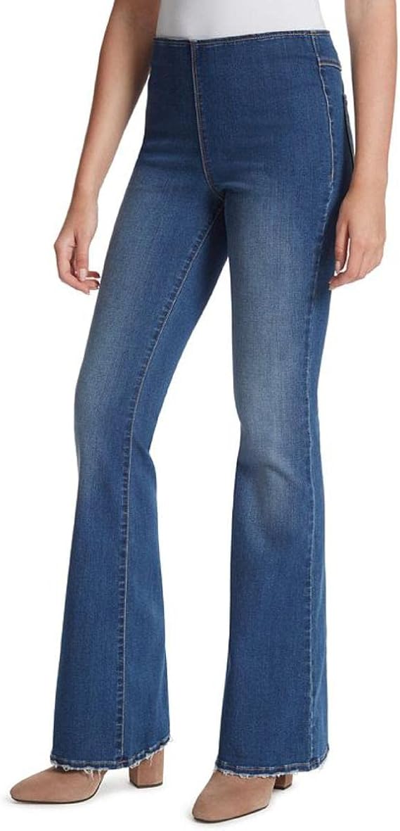 Jessica Simpson Women's Misses Effortless High Rise Pull On Flare Jean
