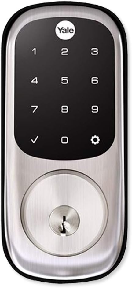 Yale Assure Lock with Zigbee - Smart Touchscreen Keypad Deadbolt - Works with Xfinity Home, Amazon Echo Show, Amazon Echo Plus and More - Satin Nickel