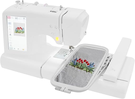 Sewing and Embroidery Machine 7 Inch Screen Digital Control Automatic Computerized Embroidery & Home Sewing Machine with 96 Built-in Embroidery Patterns and 162 Sewing Designs for Beginners