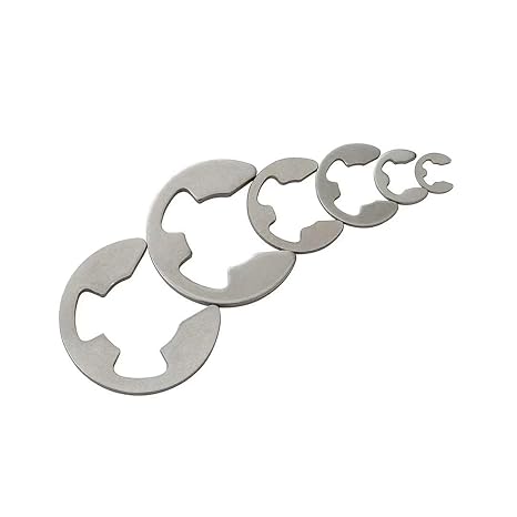 Stainless Steel E-Clip Circlip, E-Clip Internal External Snap Ring Circlip 2.5mm,200pcs