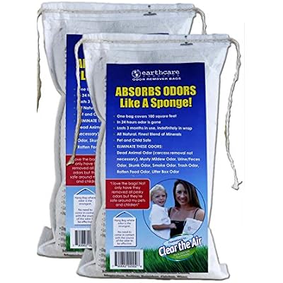 Earth Care Odor Removing Bag Stinky Smells Pet Odor etc 2 Pack