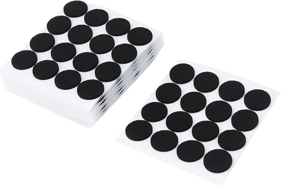 Antrader 160 Pack 0.7 Inch Self-Stick Furniture Round Felt Pads,Black